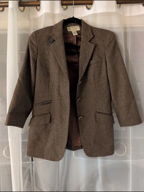 Vintage Cropped Riding Blazer 100% Wool